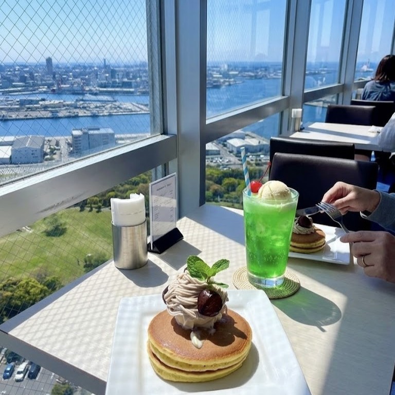東京湾を一望！のカフェ